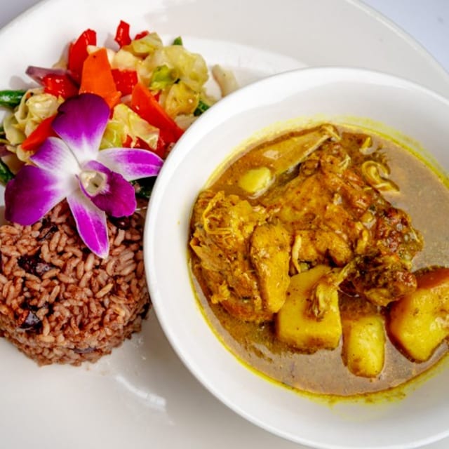 Curry Chicken Dinner.