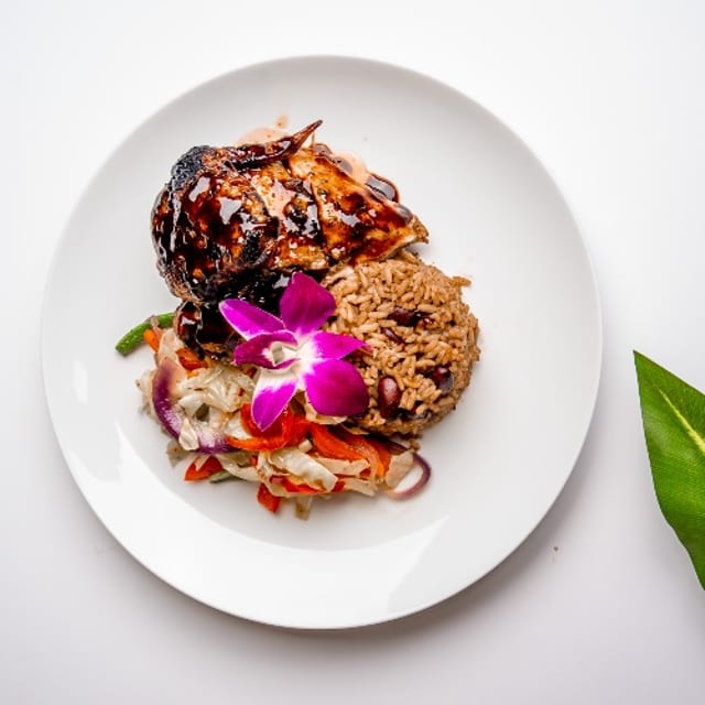 Jerk Chicken Dinner.
