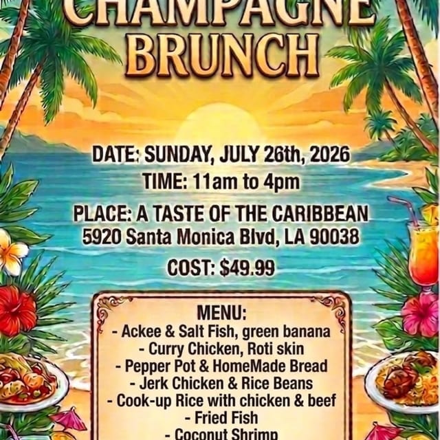 Caribbean Champagne Brunch